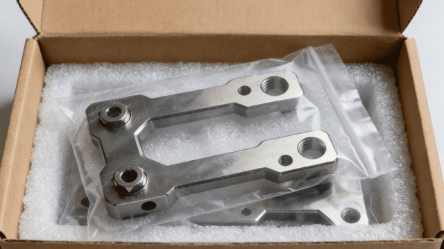 Conditionnement de pi&egrave;ces usin&eacute;es CNC